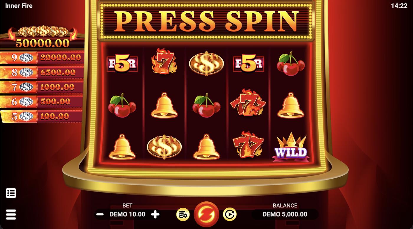 Inner Fire: image of main menu