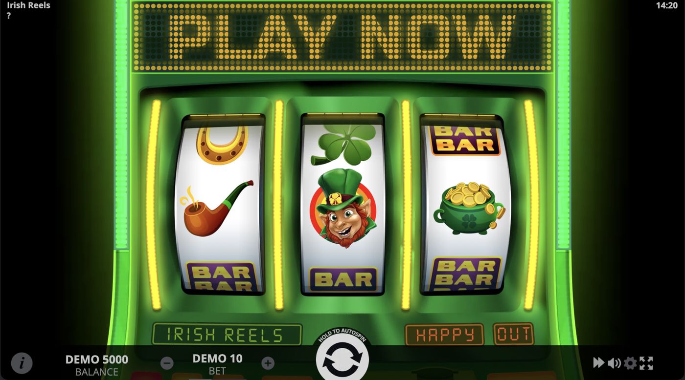 Irish Reels: image of main menu