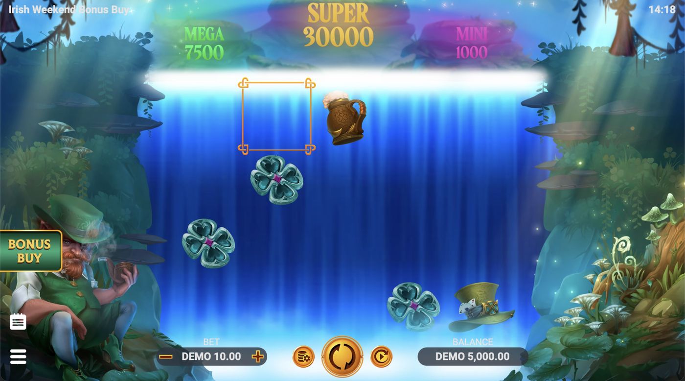 Irish Weekend Bonus Buy: image of main menu