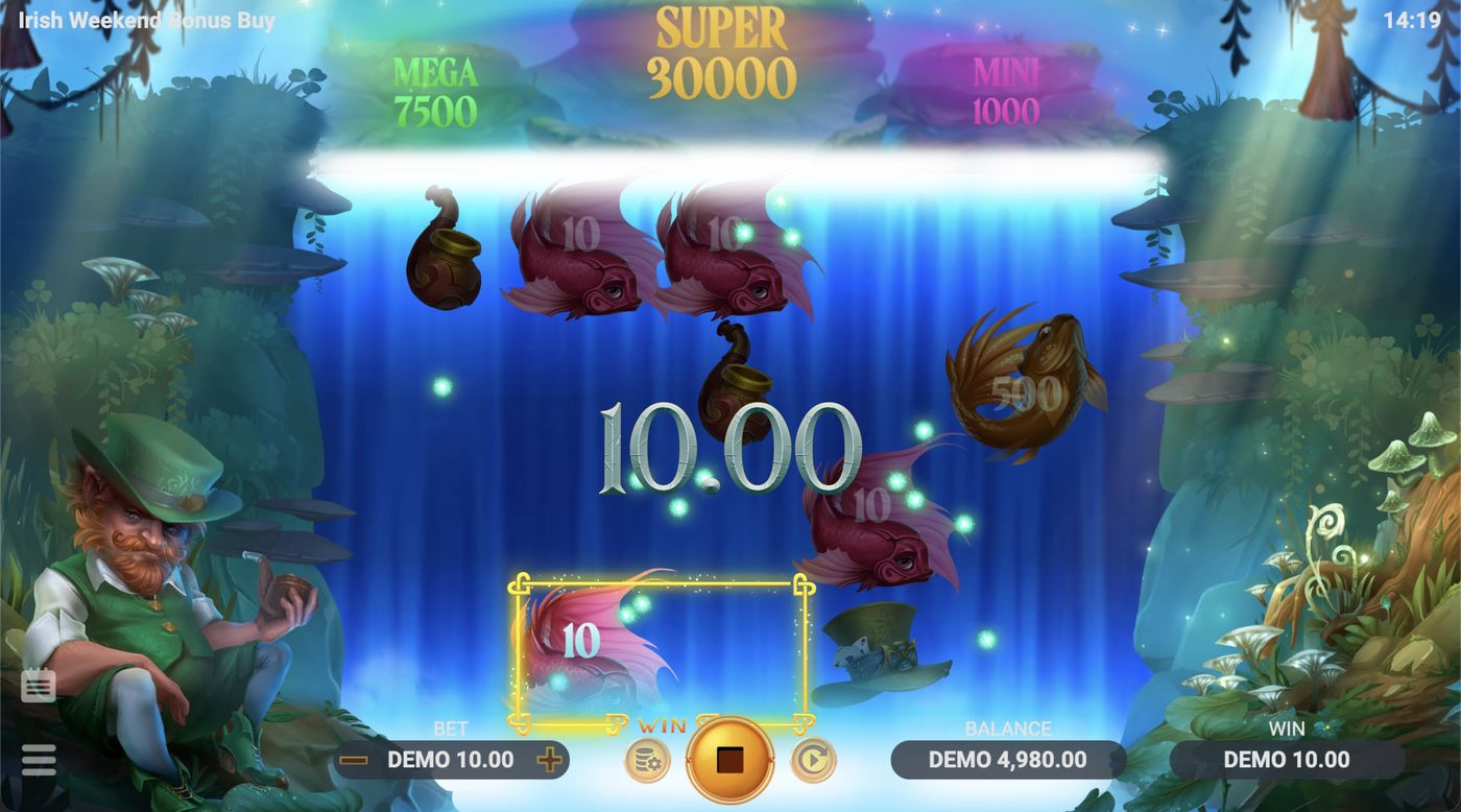 Irish Weekend Bonus Buy: image of winning