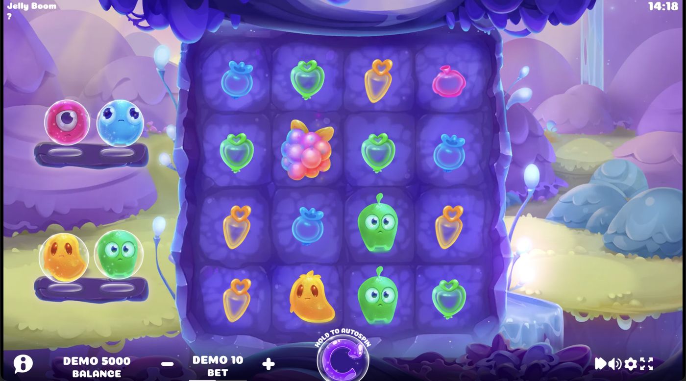 Jelly Boom: image of main menu
