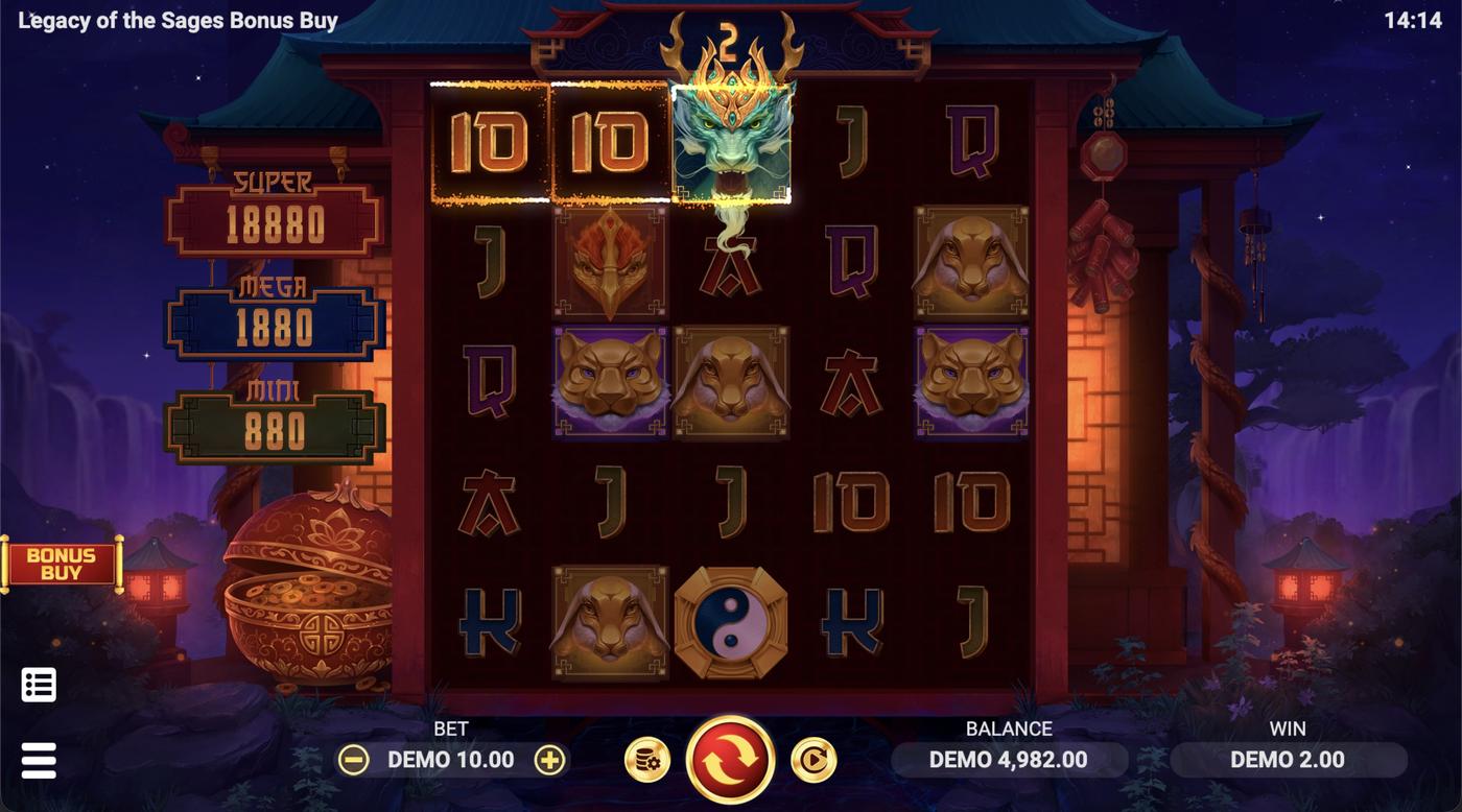Legacy of the Sages Bonus Buy: image of winning