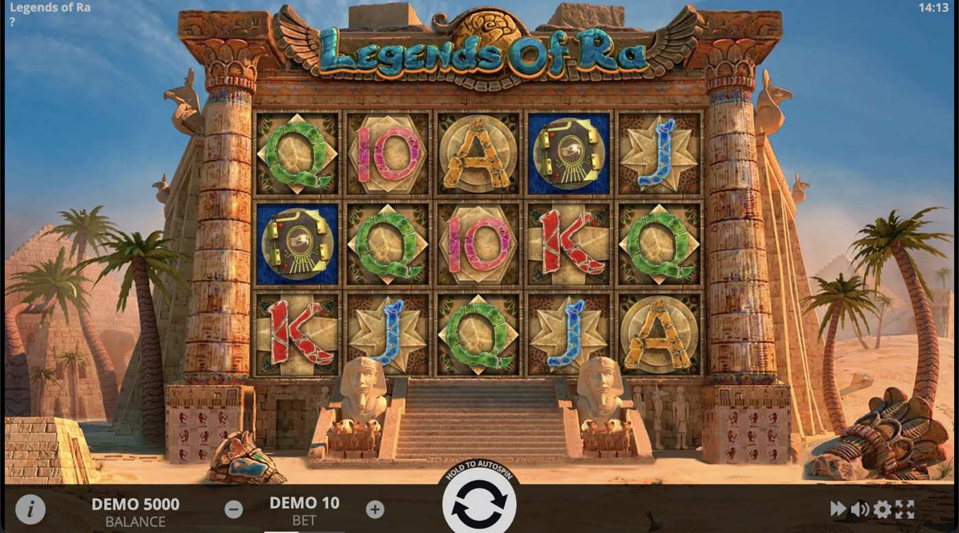 Legend of Ra: image of main menu
