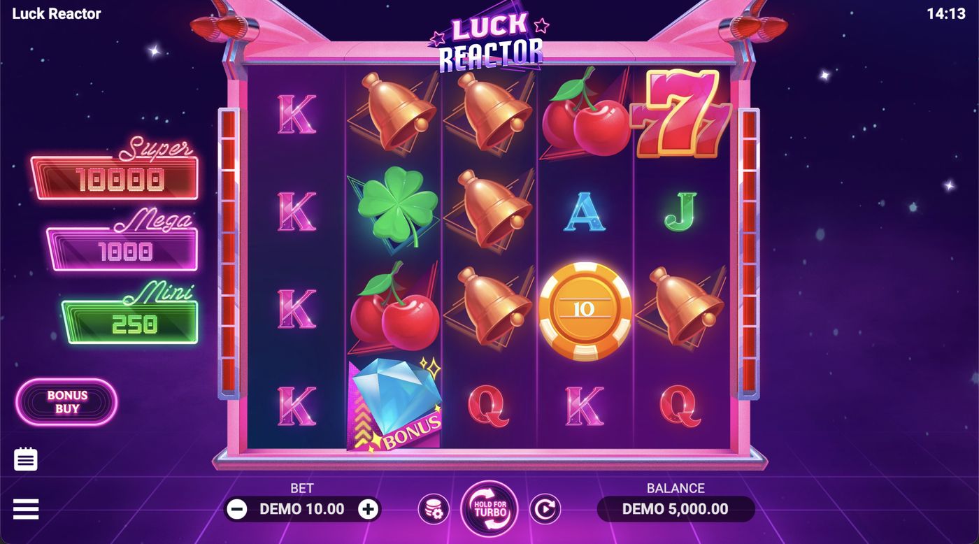 Luck Reactor: image of main menu