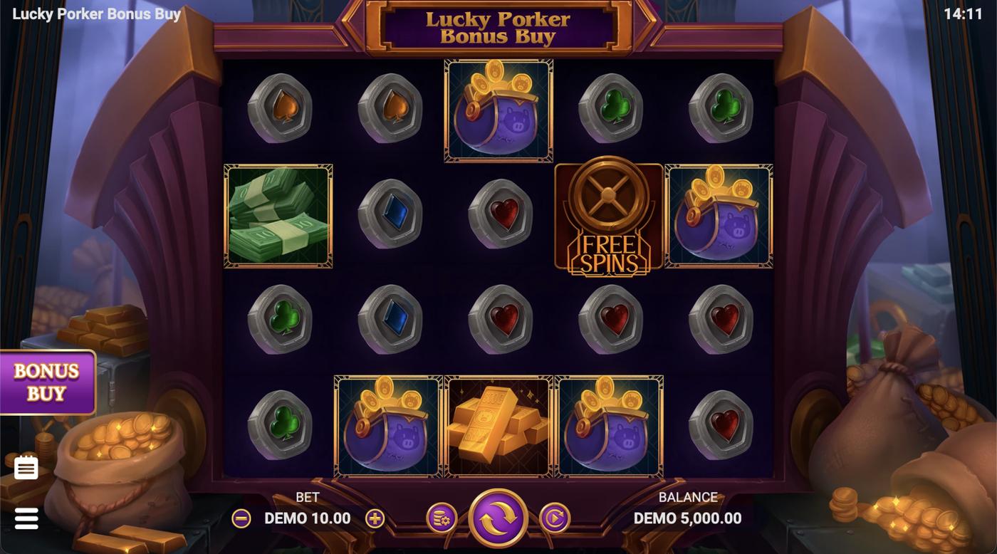 Lucky Porker Bonus Buy: image of main menu