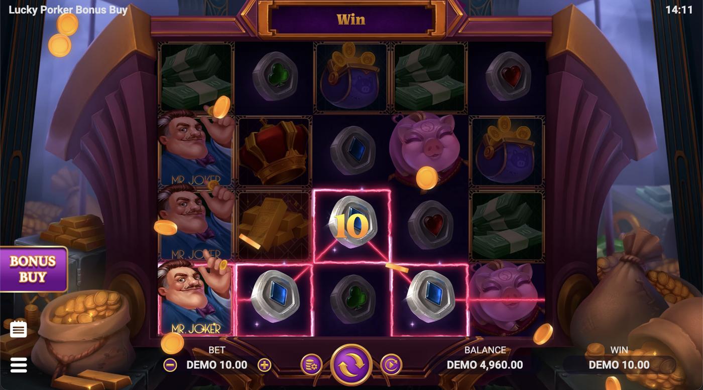 Lucky Porker Bonus Buy: image of winning