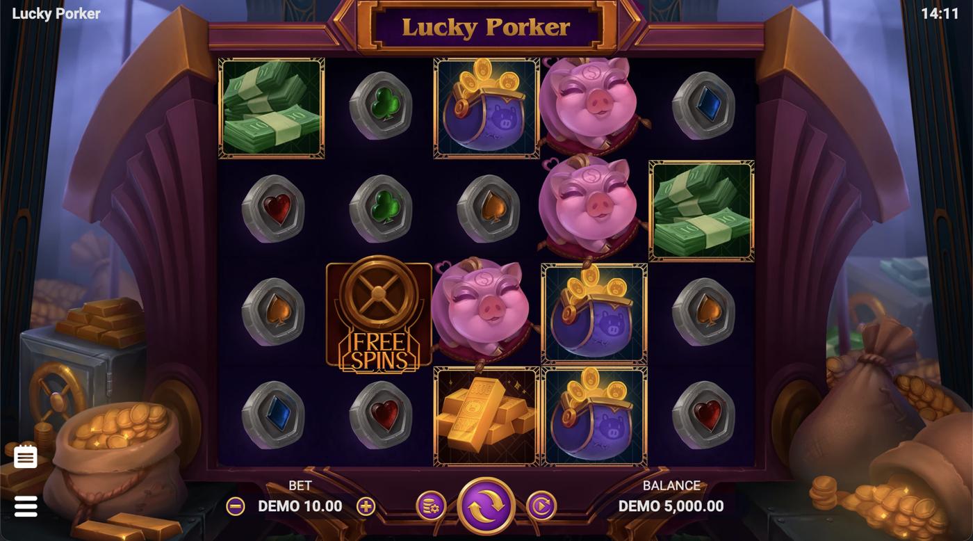 Lucky Porker: image of main menu