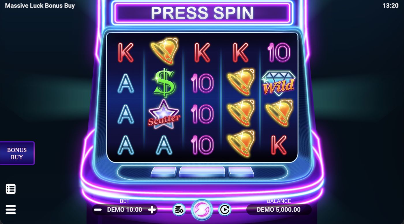 Massive Luck Bonus Buy: image of main menu