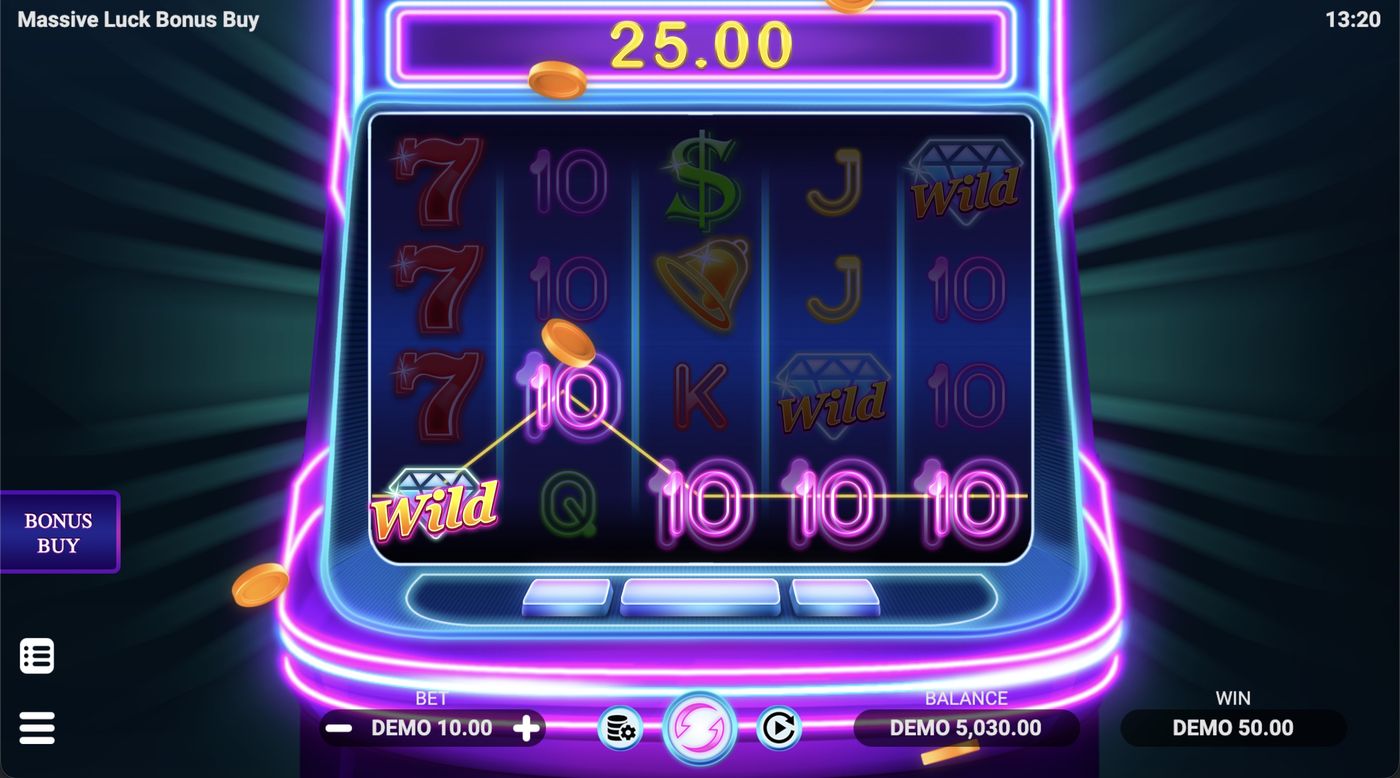 Massive Luck Bonus Buy: image of winning