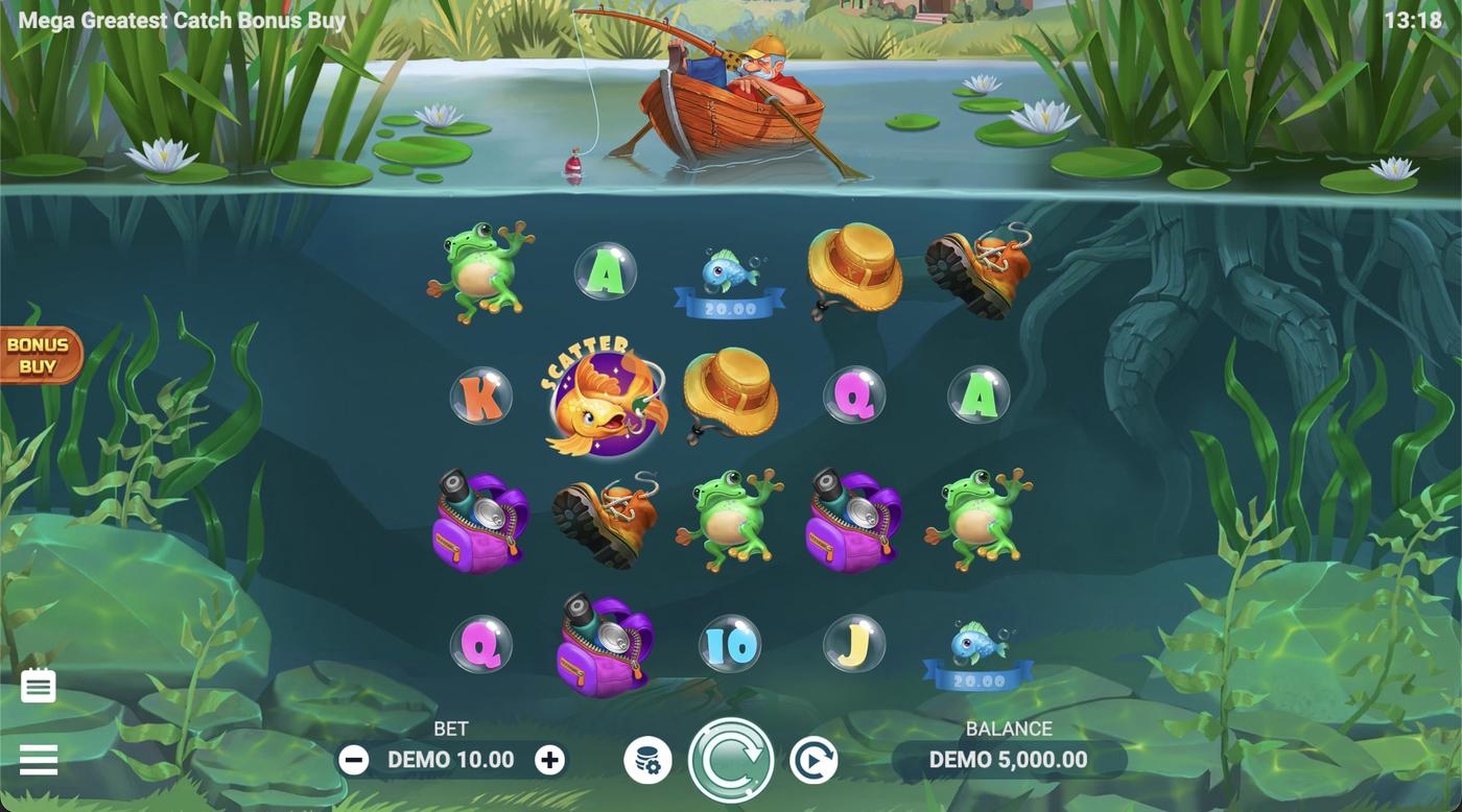 Mega Greatest Catch Bonus Buy: image of main menu