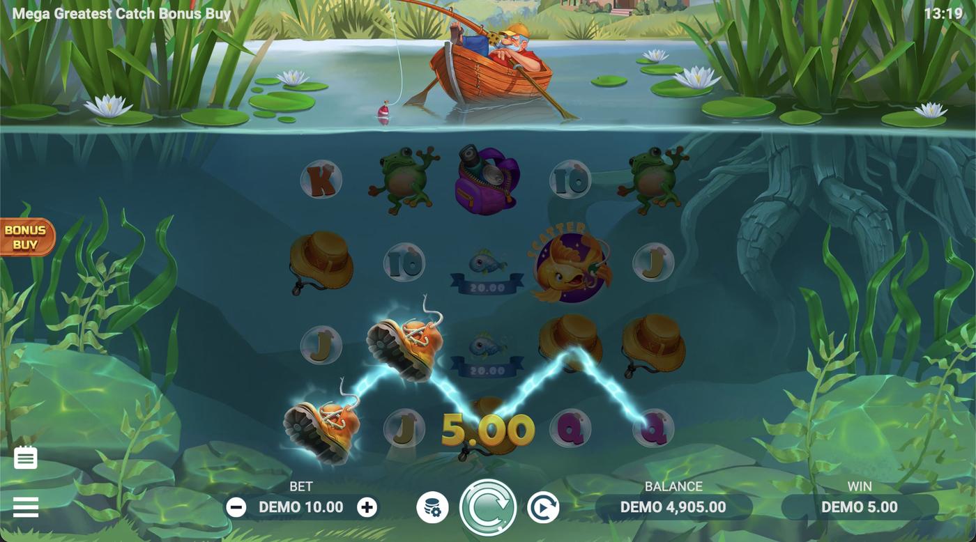 Mega Greatest Catch Bonus Buy: image of winning