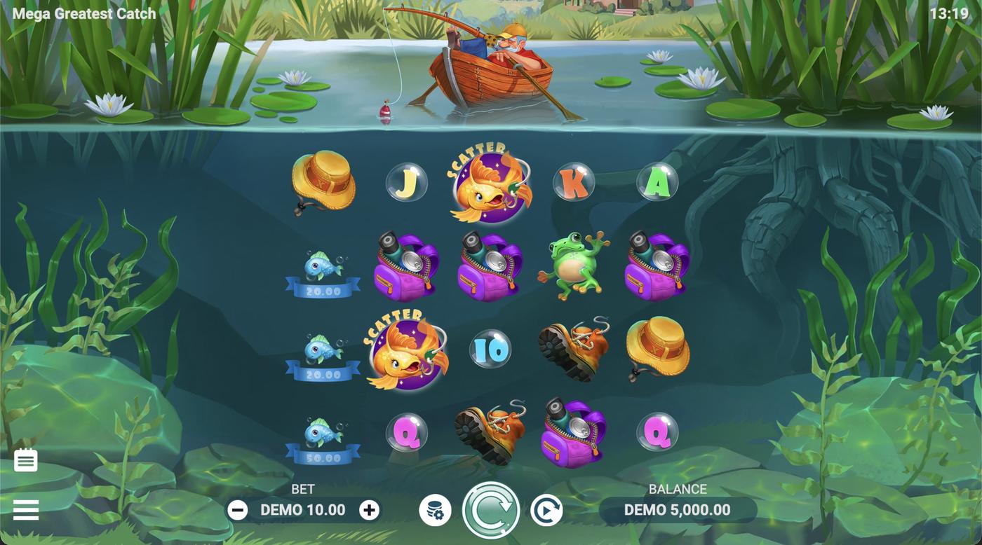 Mega Greatest Catch: image of main menu