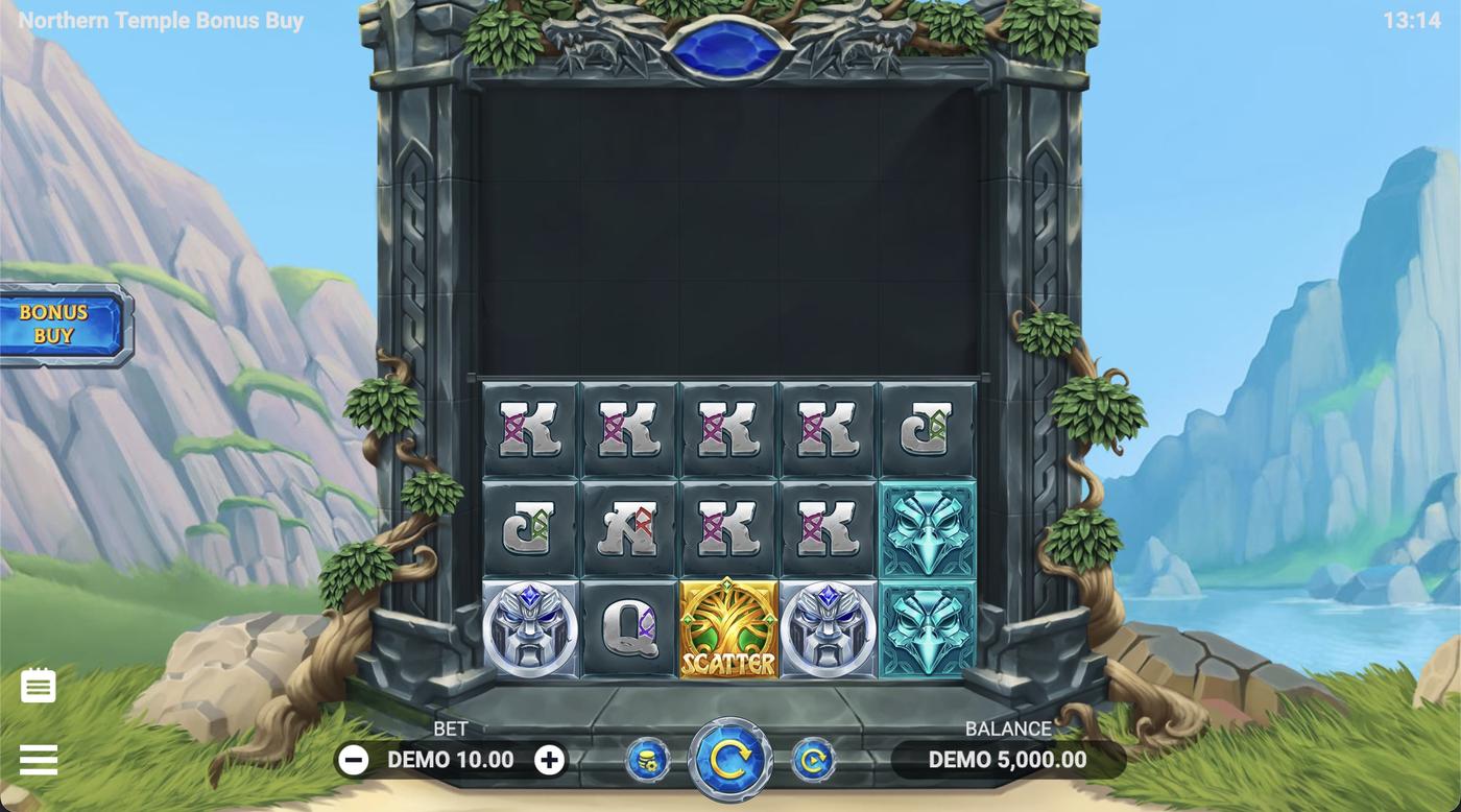 Northern Temple Bonus Buy: image of main menu