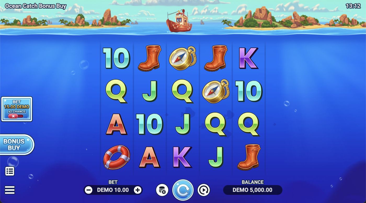 Ocean Catch Bonus Buy: image of main menu