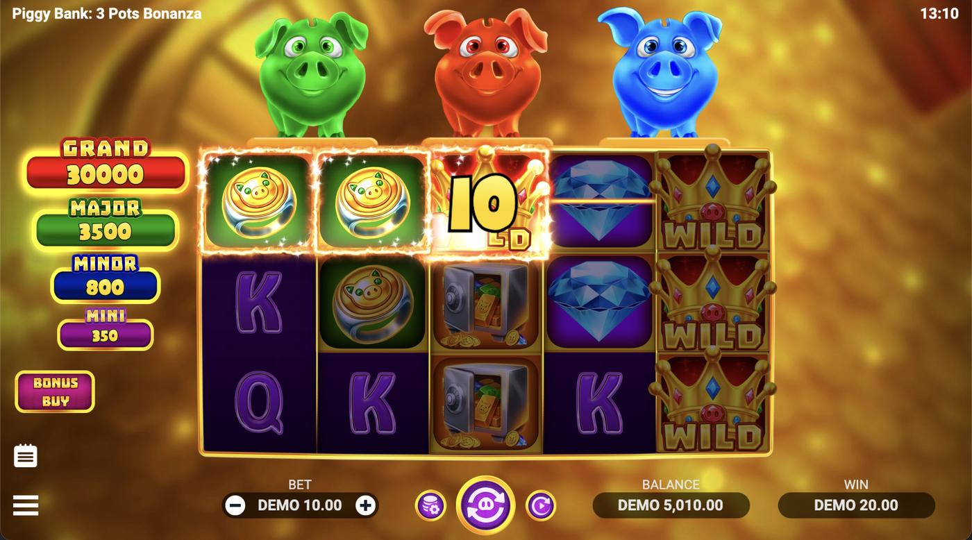 Piggy Bank: 3 Pots Bonanza: image of winning
