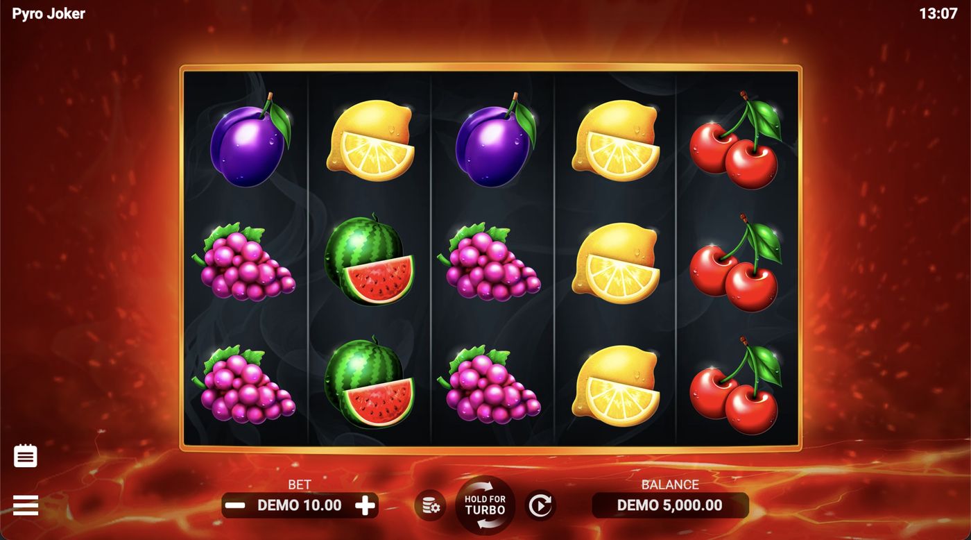 Pyro Joker: image of main menu