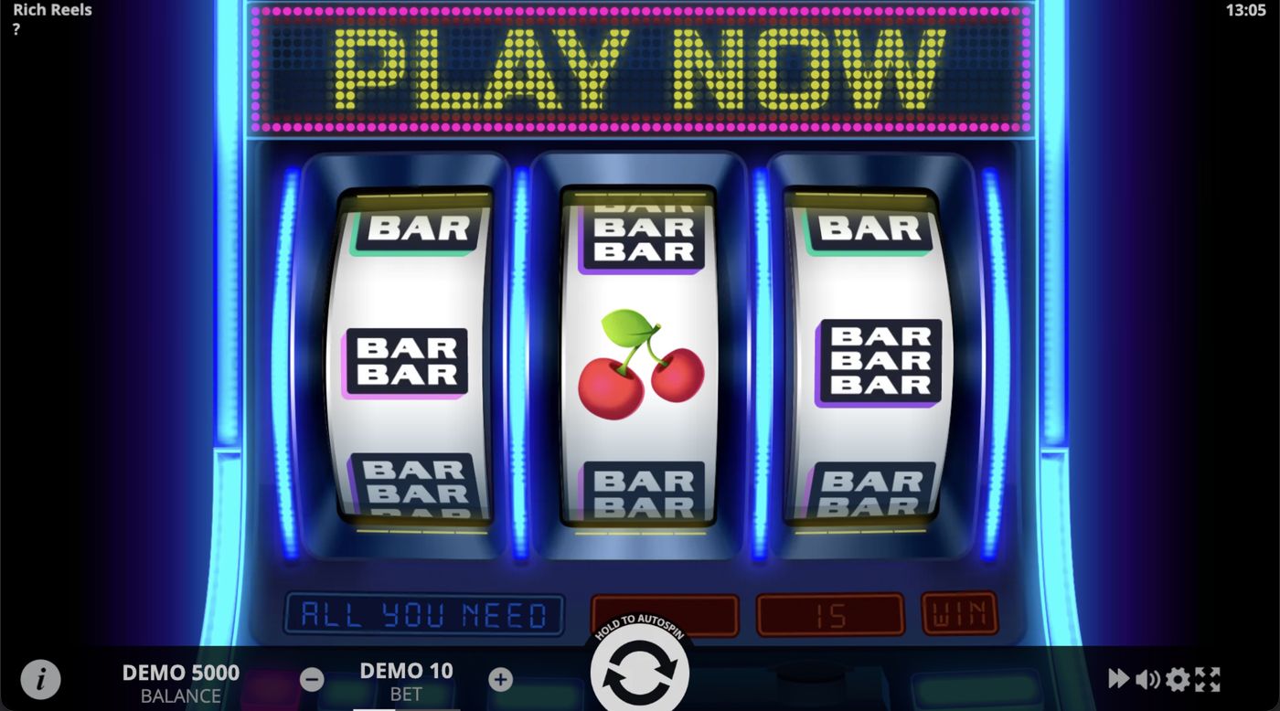 Rich Reels: image of main menu