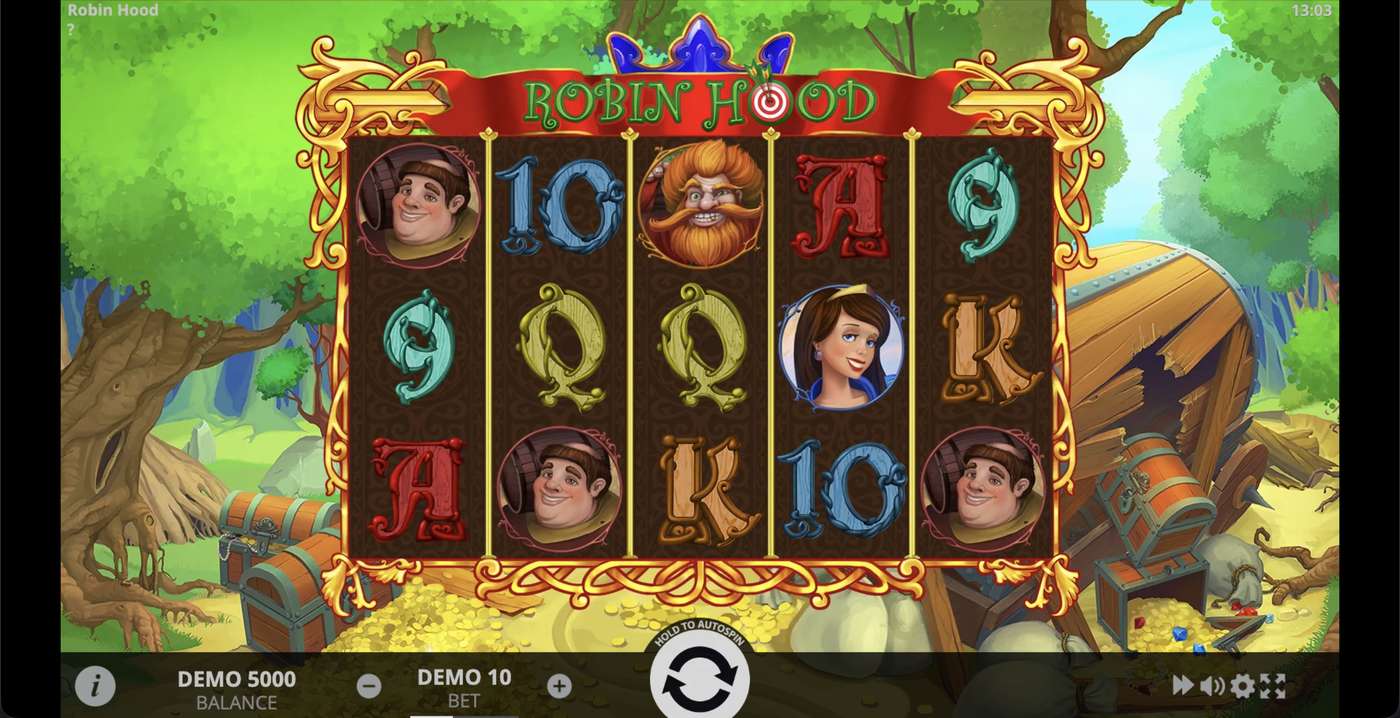Robin Hood: image of main menu