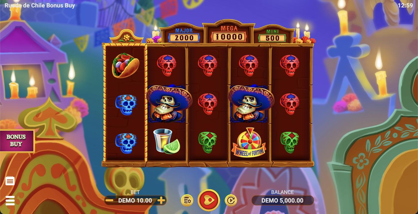 Rueda de Chile Bonus Buy: image of main menu