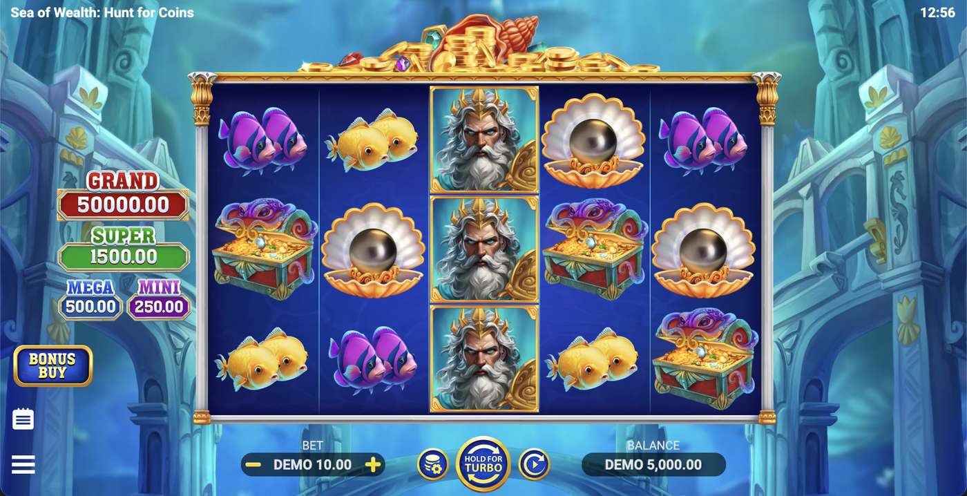Sea of Wealth: Hunt for Coins: image of main menu