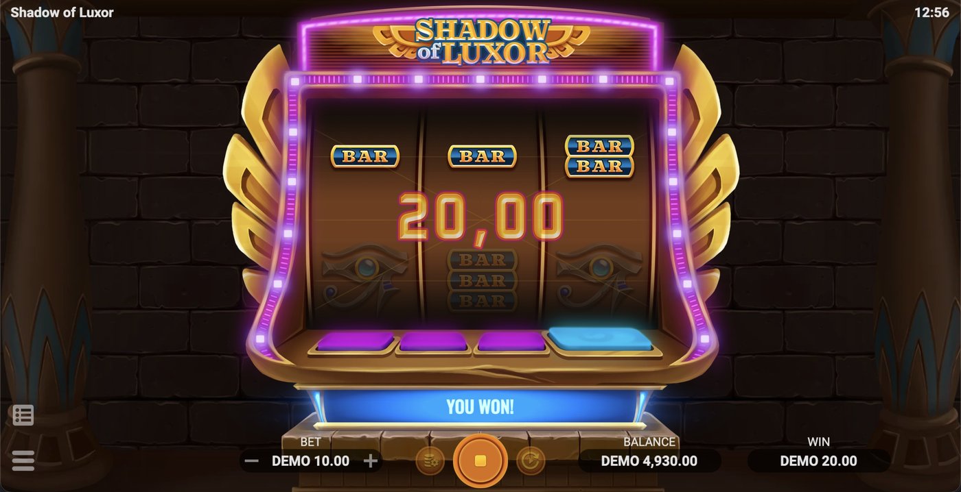Shadow of Luxor: image of winning