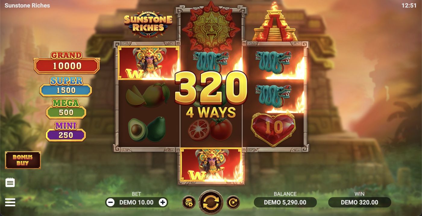 Sunstone Riches: image of winning