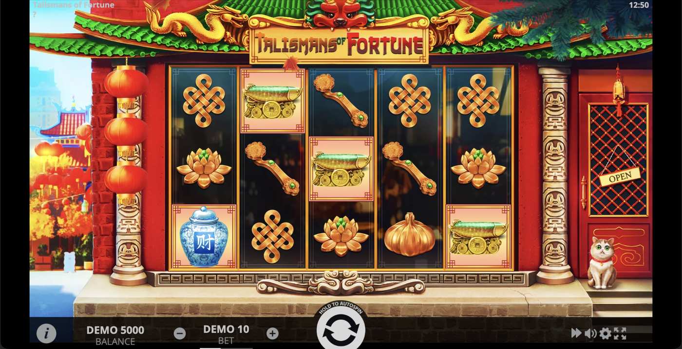 Talismans of Fortune: image of main menu
