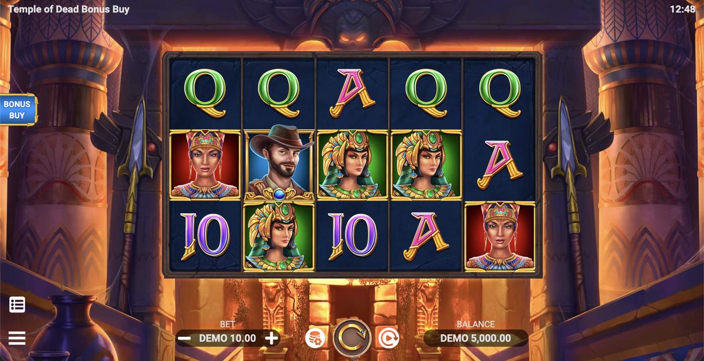 Temple of Dead Bonus Buy: image of main menu