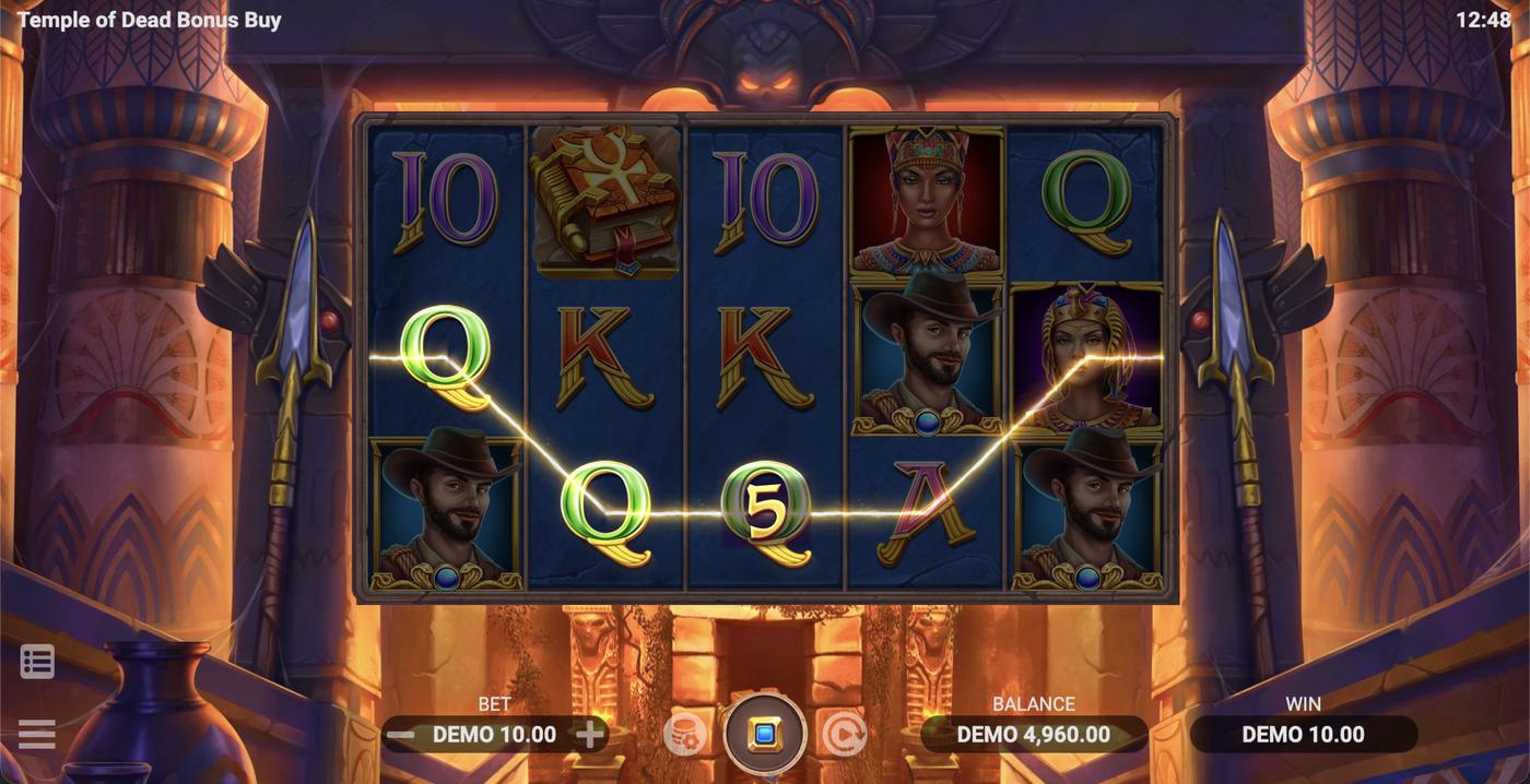 Temple of Dead Bonus Buy: image of winning