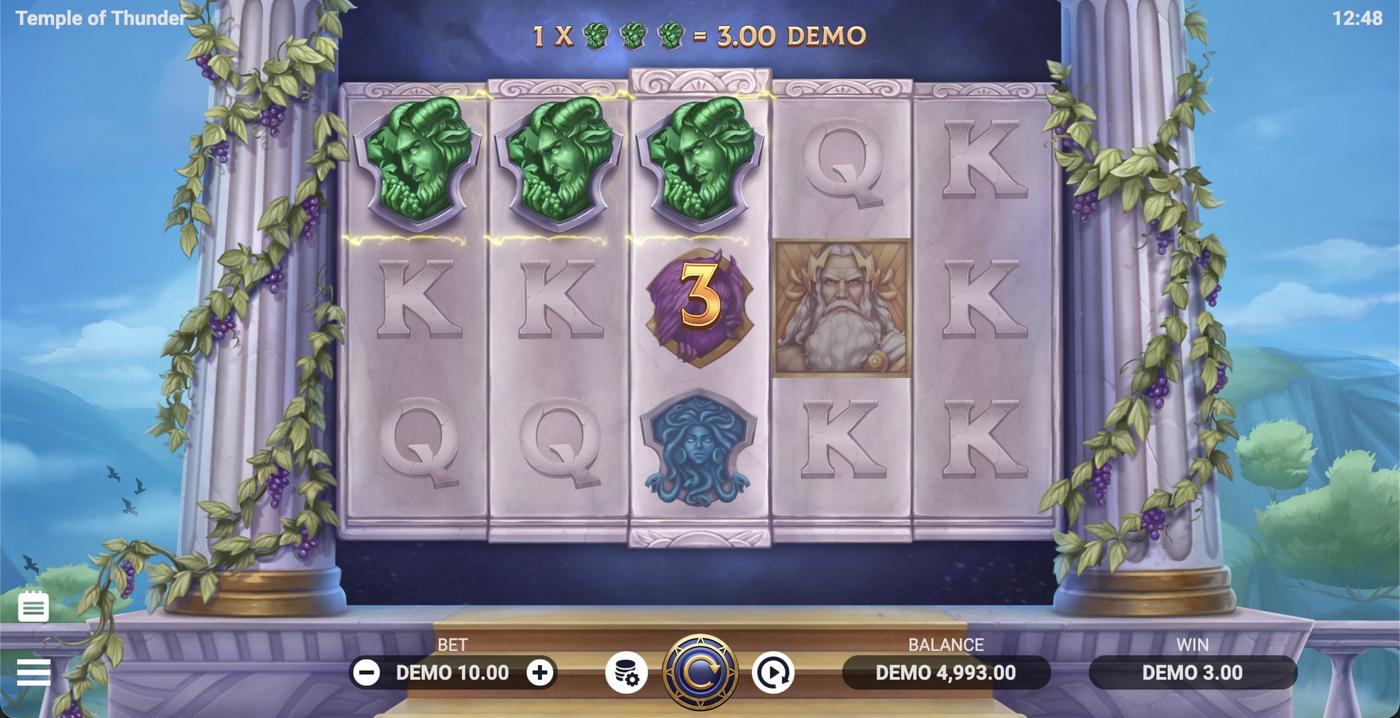 Temple of Thunder: image of winning