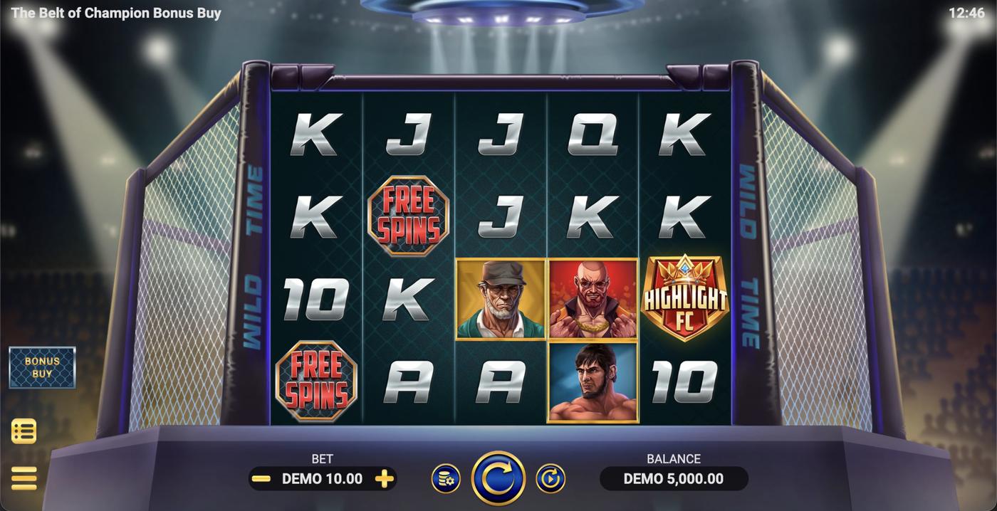 The Belt of Champion Bonus Buy: image of main menu