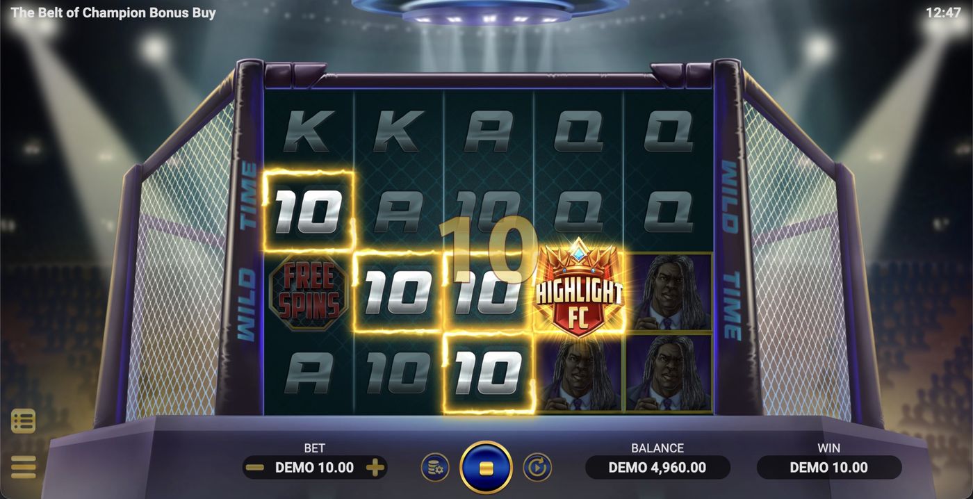 The Belt of Champion Bonus Buy: image of winning