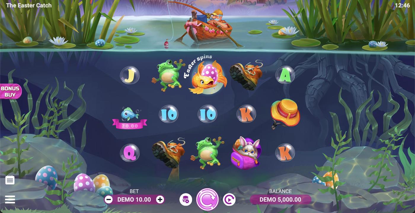 The Easter Catch: image of main menu