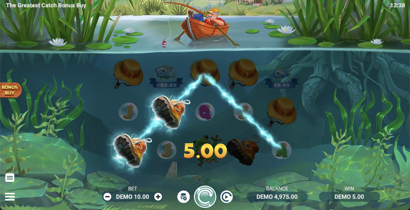 The Greatest Catch Bonus Buy: image of winning