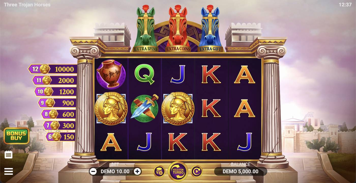 Three Trojan Horses: image of main menu