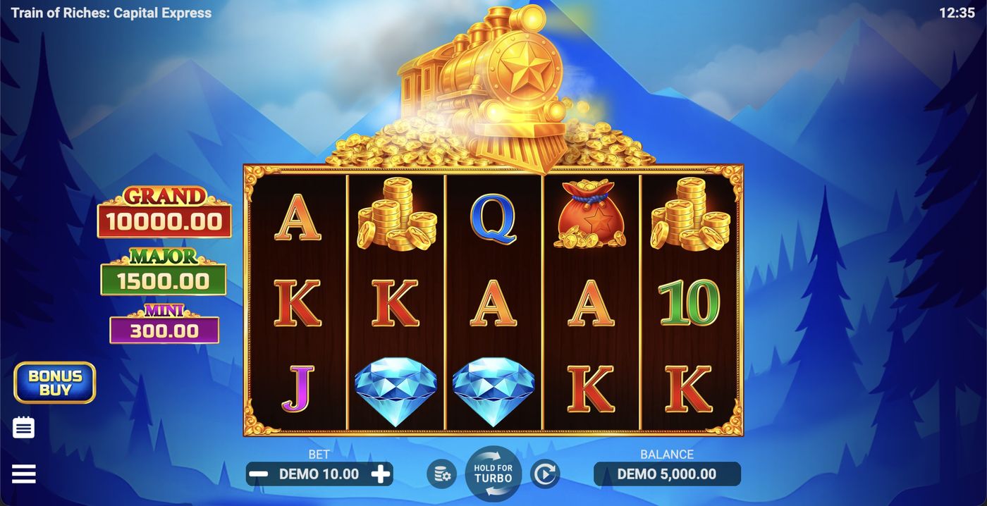 Train of Riches: Capital Express: image of main menu