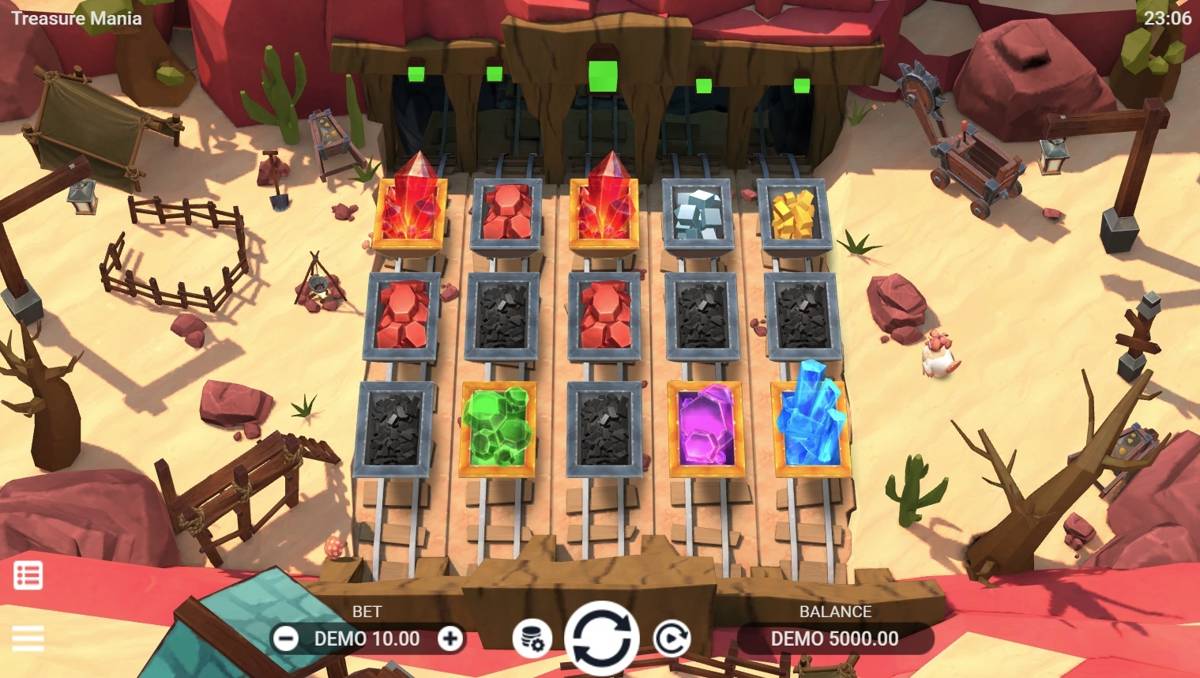 Treasure Mania: image of main menu