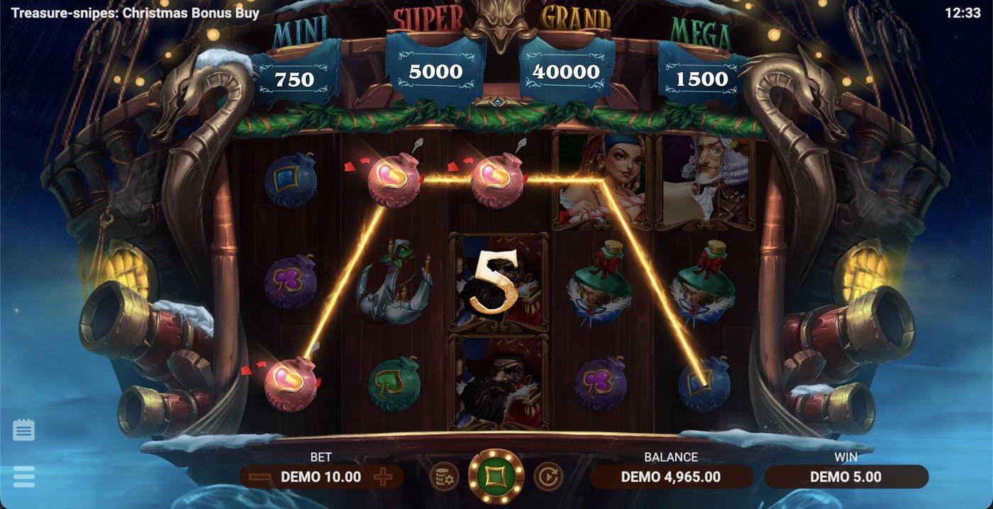 Treasure Snipes: Christmas Bonus Buy: image of winning