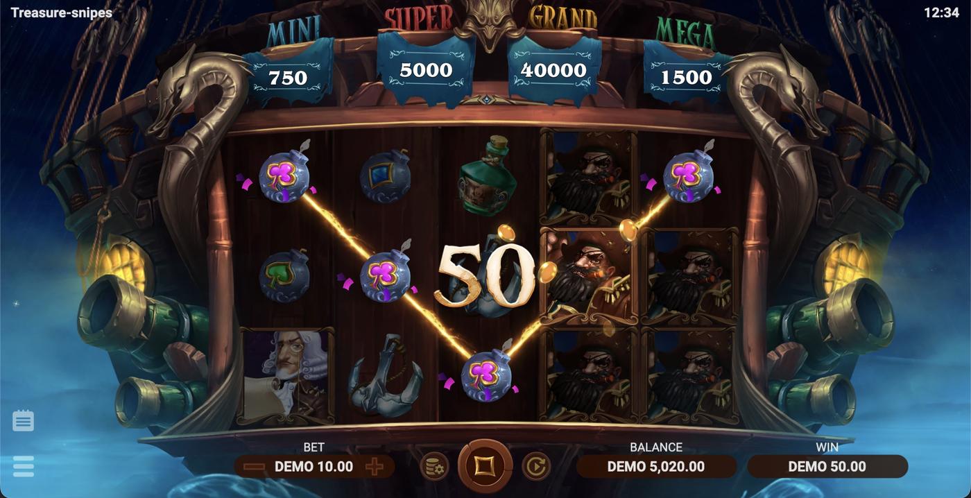 Treasure Snipes: image of winning