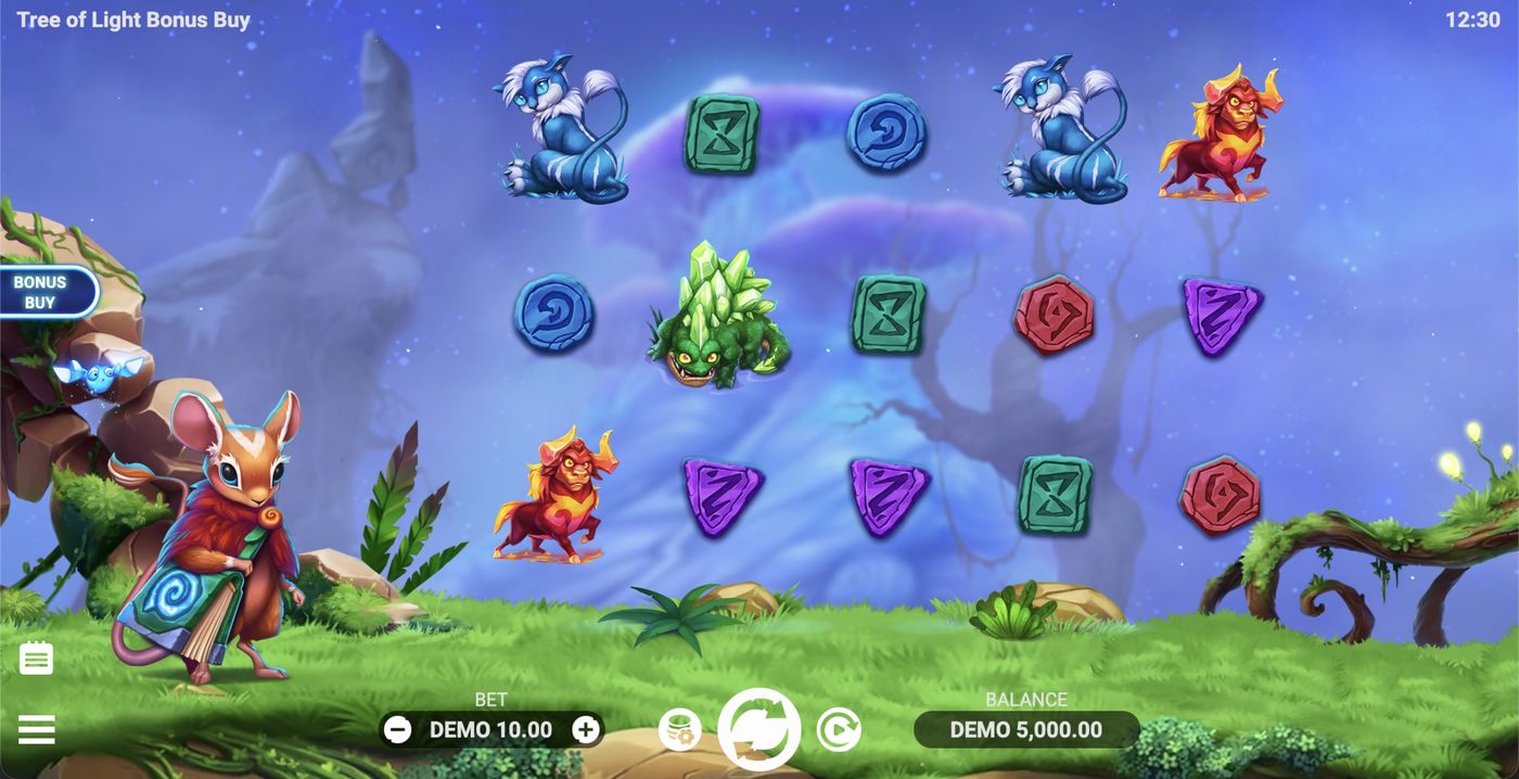 Tree of Light Bonus Buy: image of main menu