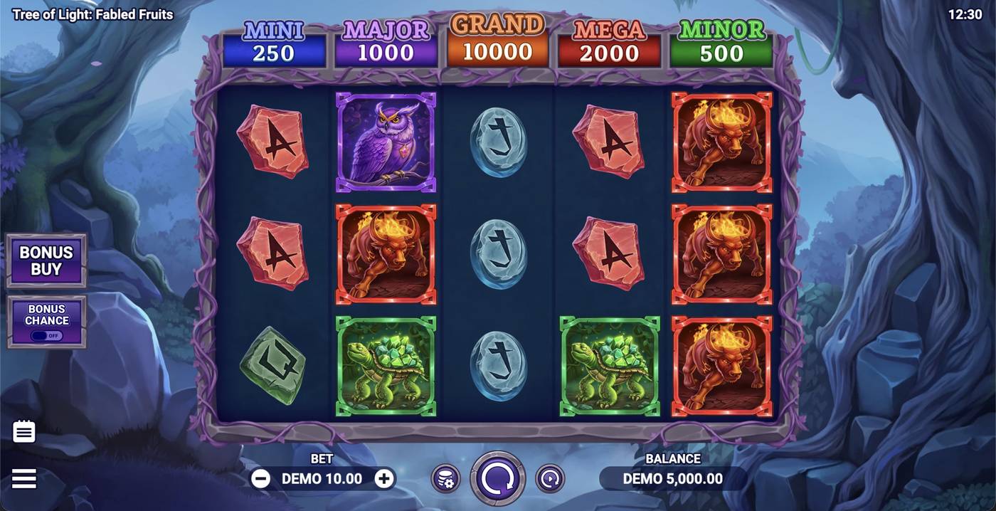 Tree of Light: Fabled Fruits: image of main menu