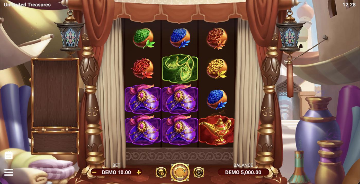 Unlimited Treasures: image of main menu