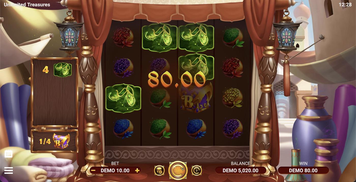 Unlimited Treasures: image of winning