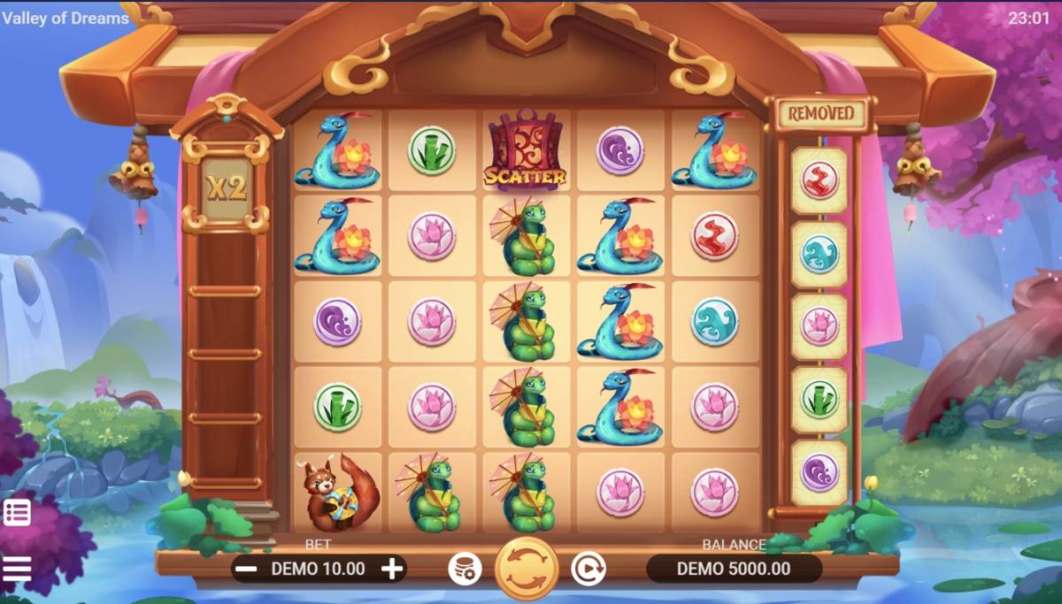Valley of Dreams: image of main menu