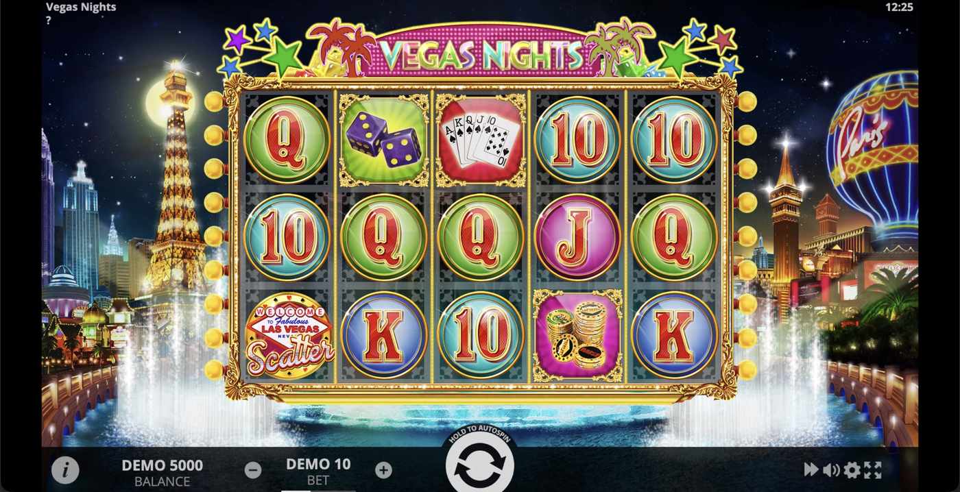 Vegas Nights: image of main menu
