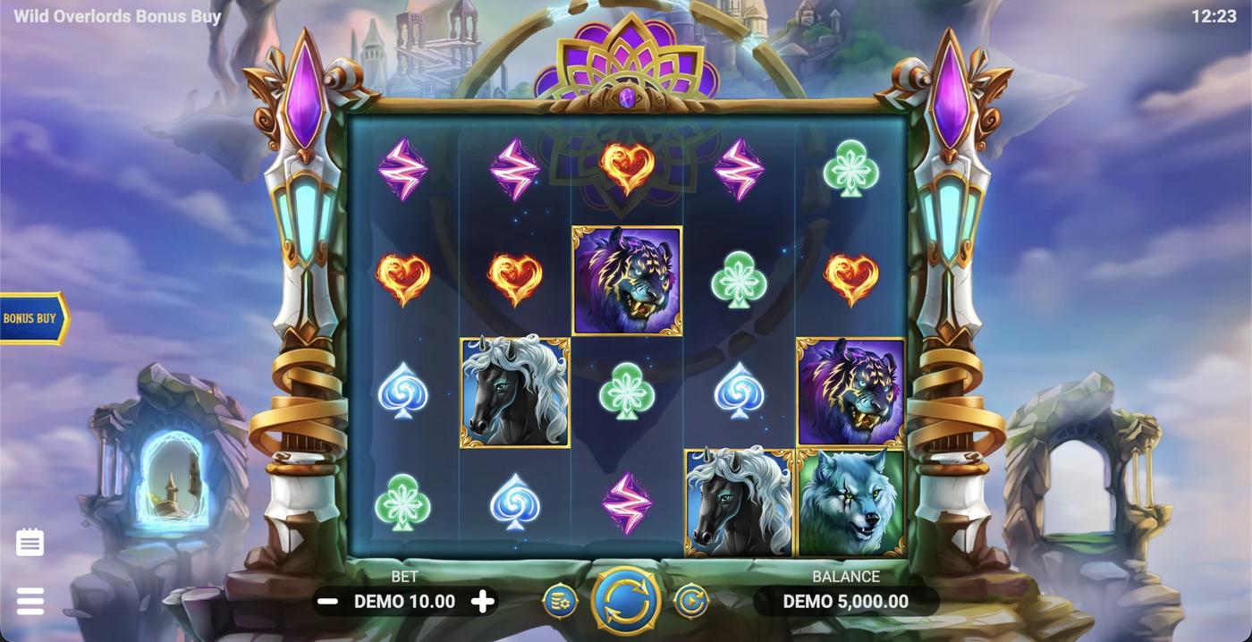 Wild Overlords Bonus Buy: image of main menu
