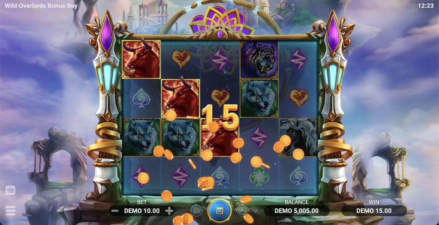 Wild Overlords Bonus Buy: image of winning