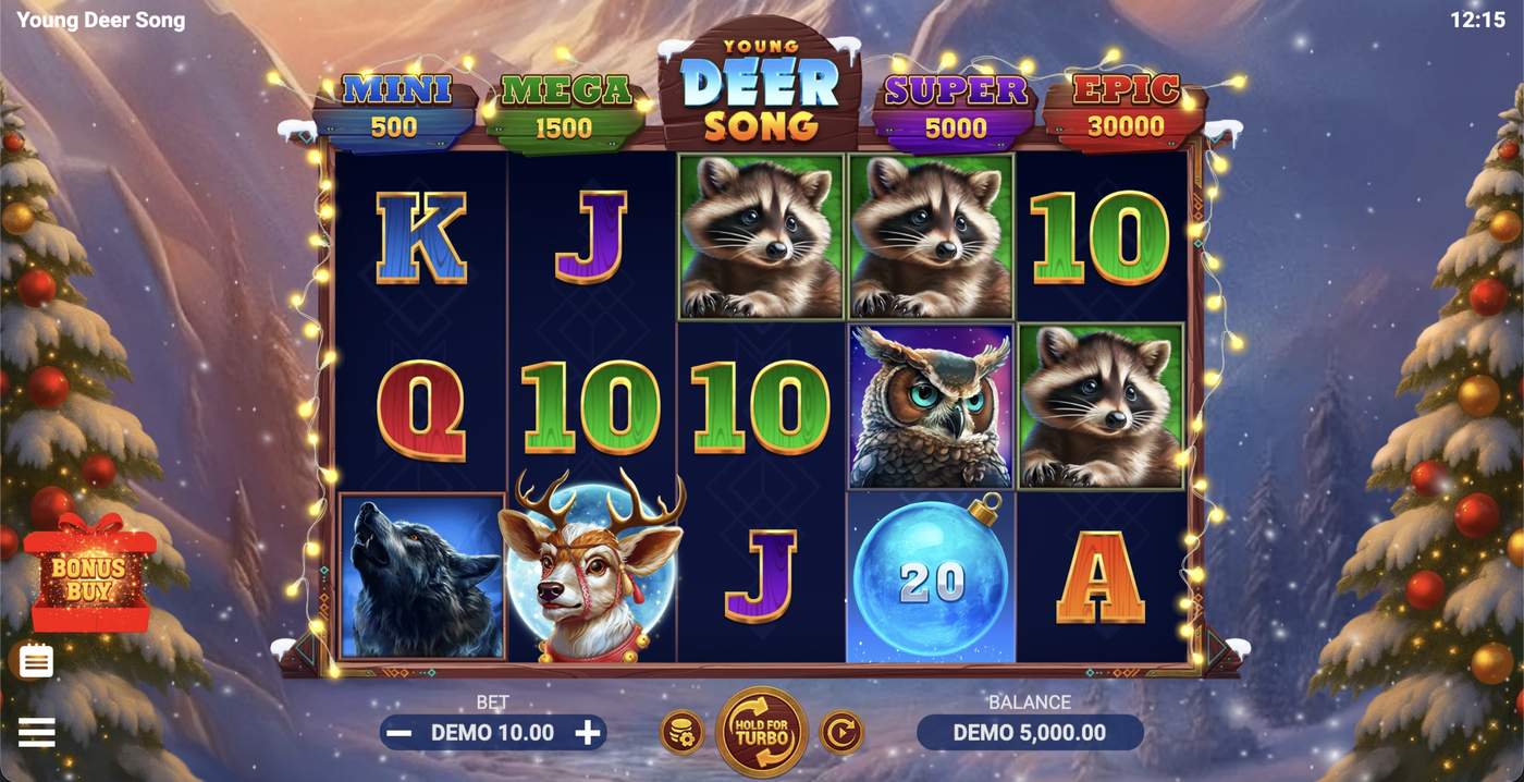 Young Deer Song: image of main menu