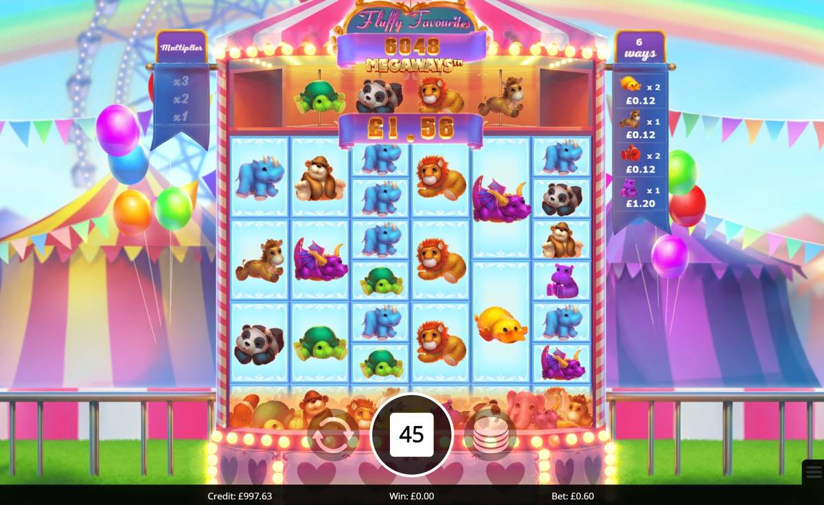 Fluffy Favourites Megaways: image of winning