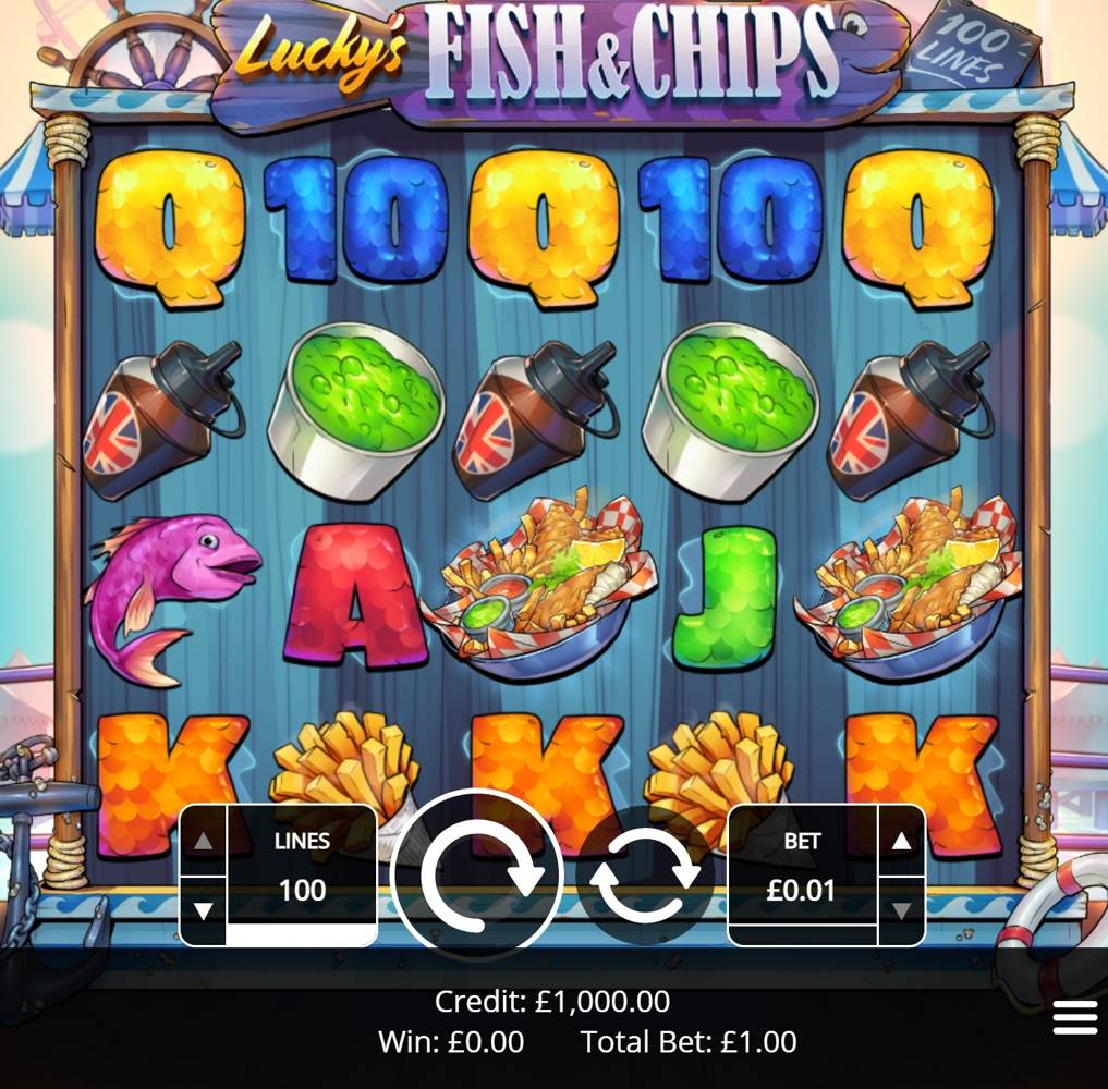 Lucky's Fish and Chips: image of main menu
